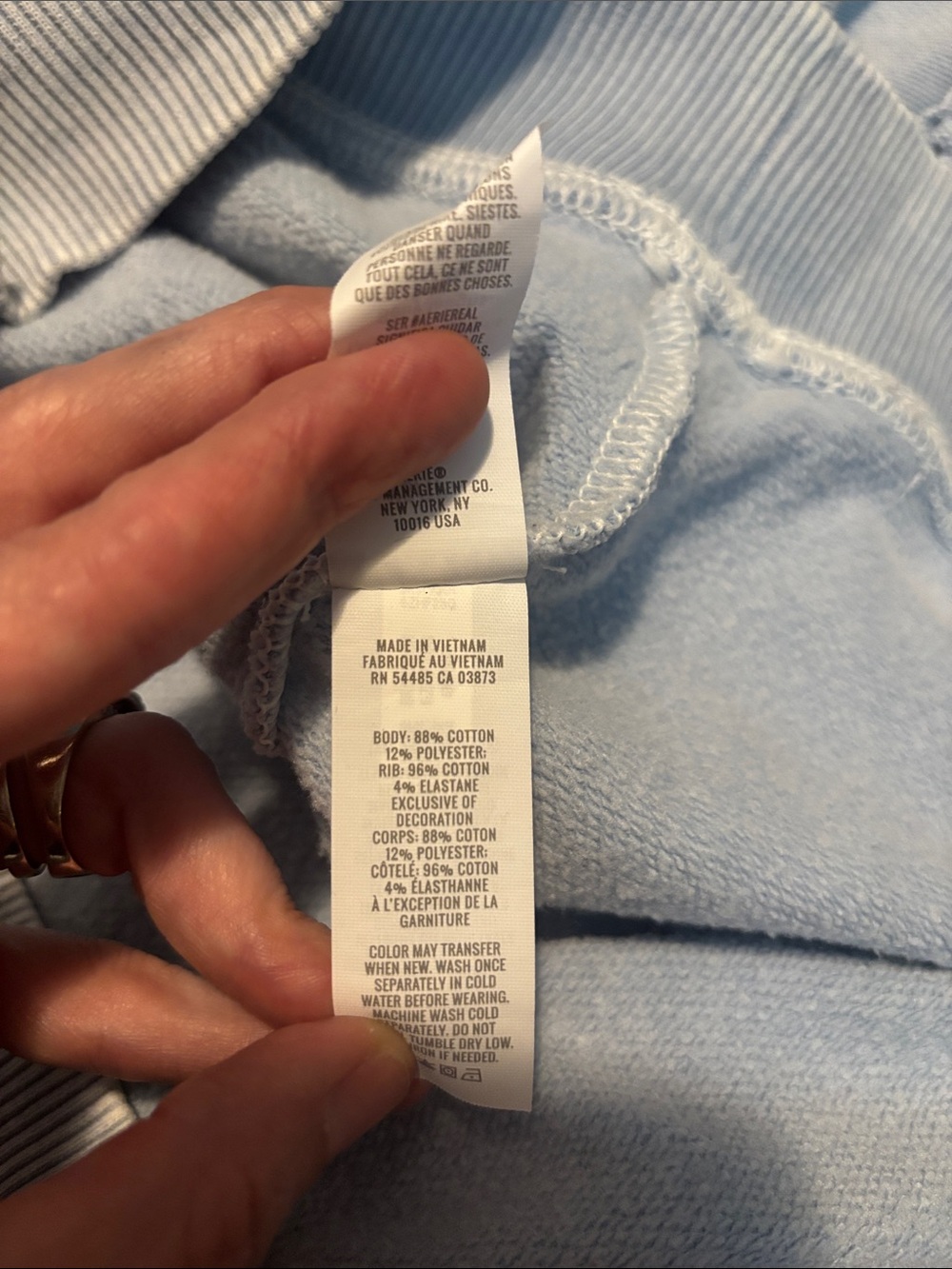 aerie Soft Cream Wide Leg Lounge Pants with Pockets - Picture 10 of 10
